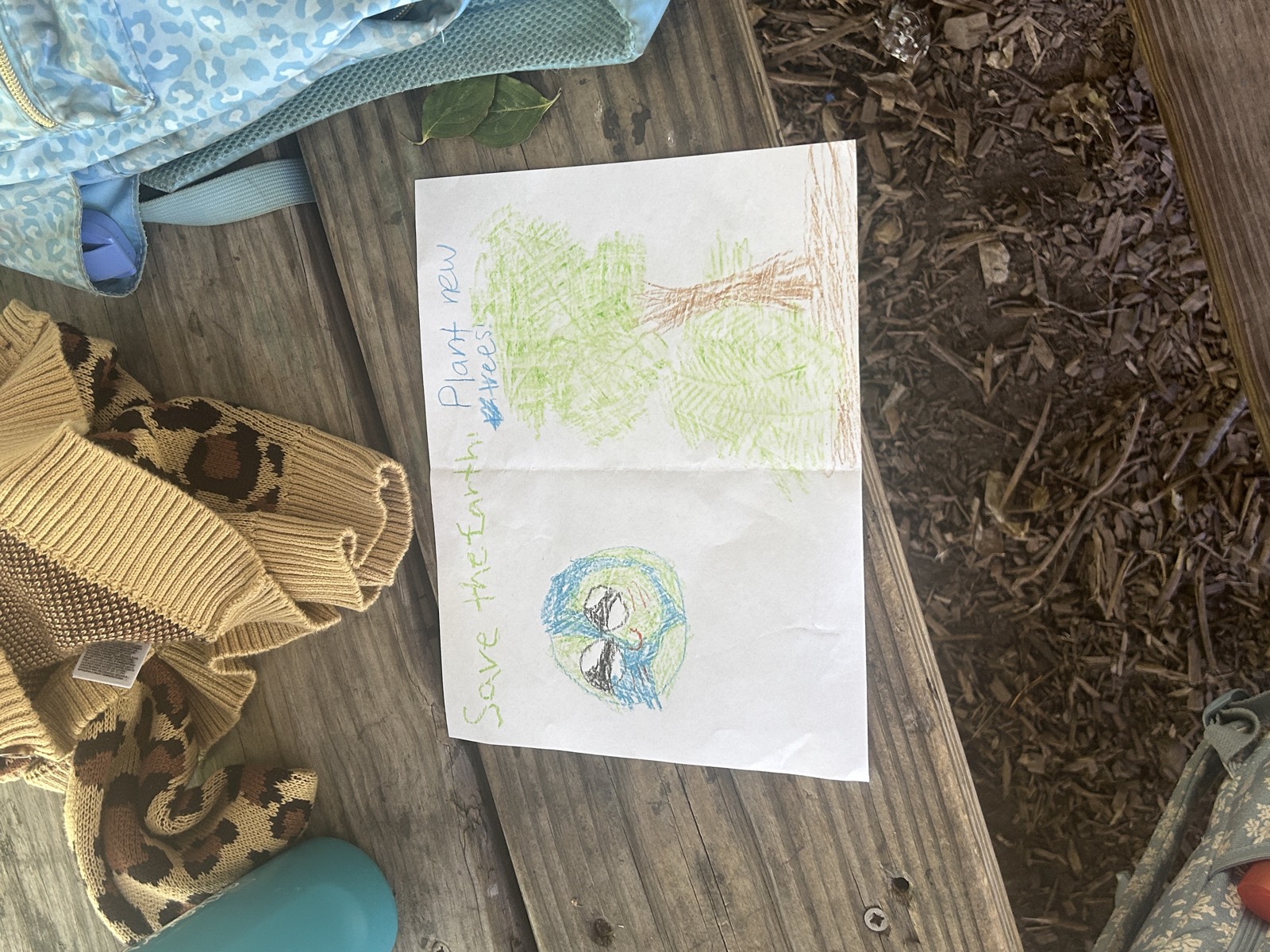 Camper's Save the Earth drawing